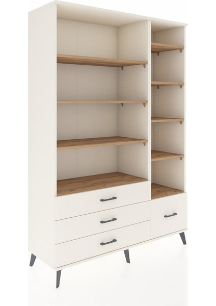 Hyperion Dolap 9 Raflı 4 Çekmeceli 132X44X195 Aytaşı-Çam/aytaşı fiyatları