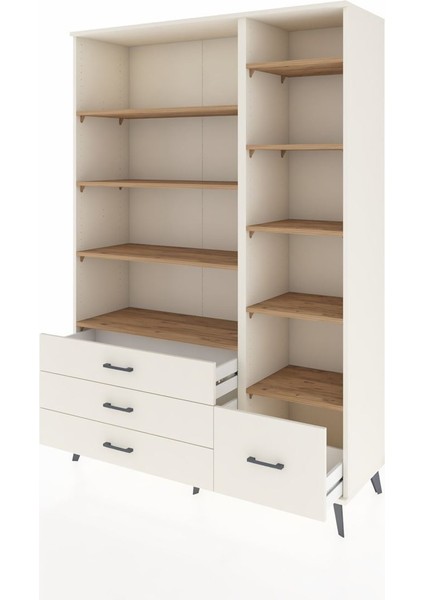 Hyperion Dolap 9 Raflı 4 Çekmeceli 132X44X195 Aytaşı-Çam/aytaşı modelleri
