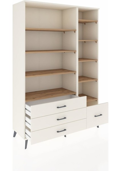 Hyperion Dolap 9 Raflı 4 Çekmeceli 132X44X195 Aytaşı-Çam/aytaşı indirimleri