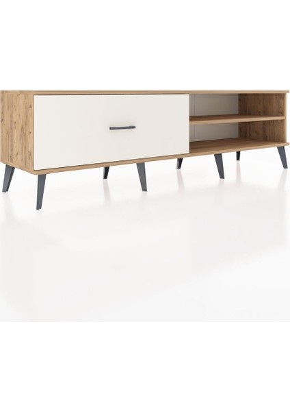 Hyperion Tv Ünitesi Tek Raflı Tek Çekmeceli 176X44X51 Çam-Çam/aytaşı fiyatları