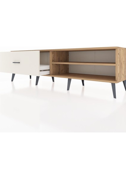 Hyperion Tv Ünitesi Tek Raflı Tek Çekmeceli 176X44X51 Çam-Çam/aytaşı fırsatları