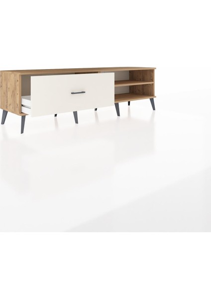 Hyperion Tv Ünitesi Tek Raflı Tek Çekmeceli 176X44X51 Çam-Çam/aytaşı indirimleri