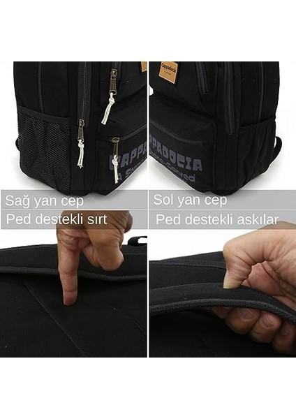 Cappadocia 4007 Olympos Sırt Okul Seyahat Günlük Spor 15.6 Inç Laptop Notebook Laptop Çantası modelleri