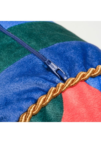 Hansı Dijital Baskılı Dolgulu Kırlent 17x47 Cm Yeşil - Mavi indirimleri