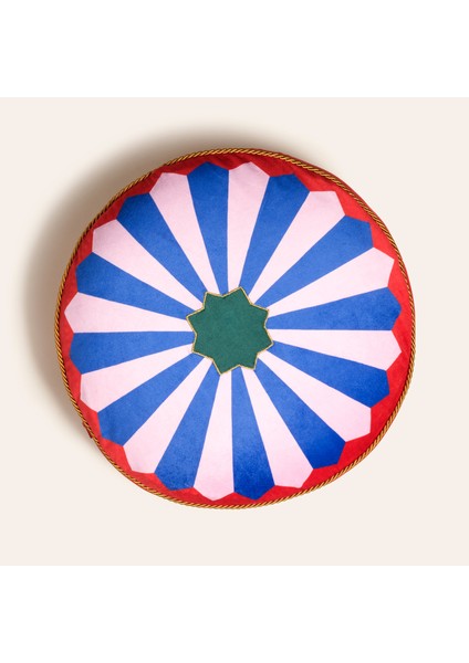 Hansı Dijital Baskılı Polyester Dolgulu Kırlent 40 cm Renkli