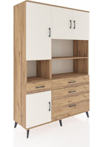 Hyperion Dolap 9 Raflı 4 Çekmeceli 4 Kapaklı 132X44X195 Çam-Aytaşı/çam fiyatları