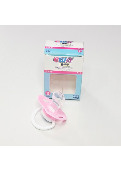 2'li Bebek Emzik Damaklı Silikon Emzik Ewa Baby 6-18 Ay