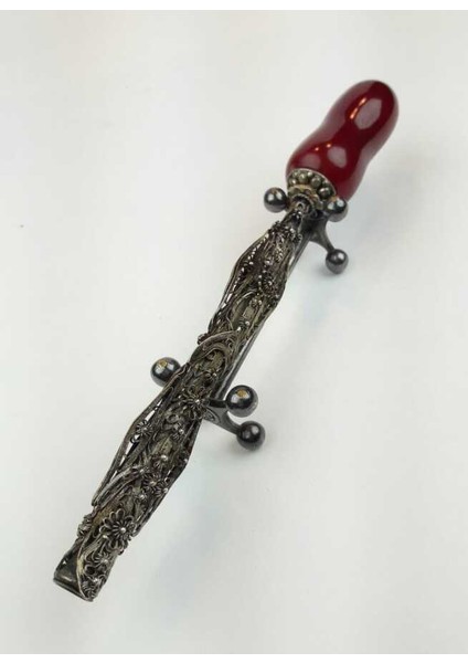 Osmanlı Sıkma Kehribar Ermeni Usta Telkari Gümüş Sigara Ağızlığı AOB150 modelleri