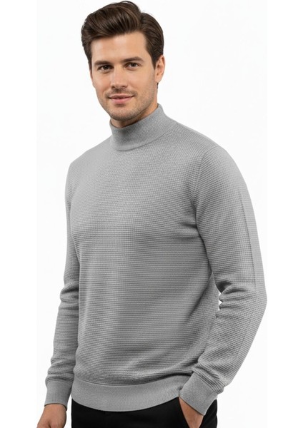 Erkek Yarım Balıkçı Kazak Triko Klasik Kalıp 5240B BGL-ST04856 fiyatları