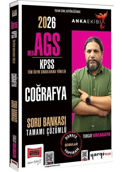 Yargı 2026 Kpss Meb-Ags Coğrafya Soru Bankası Çözümlü Anka Ekibi - Turgay Kocakaya Yargı Yayınları