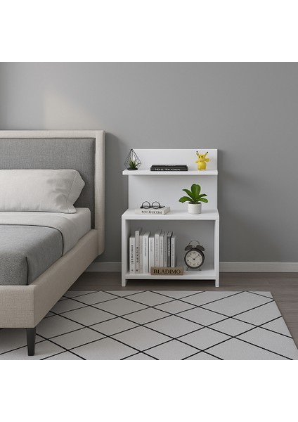 Blavon Raflı Komodin - Beyaz fiyatları