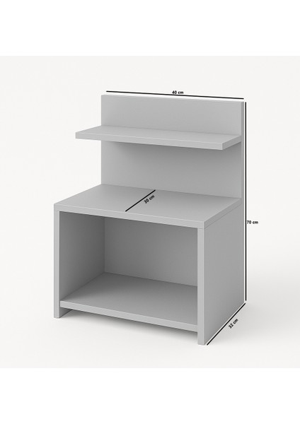 Blavon Raflı Komodin - Beyaz modelleri