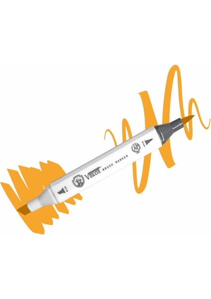 Graph Master Brush Marker Y154 Yellow Orange