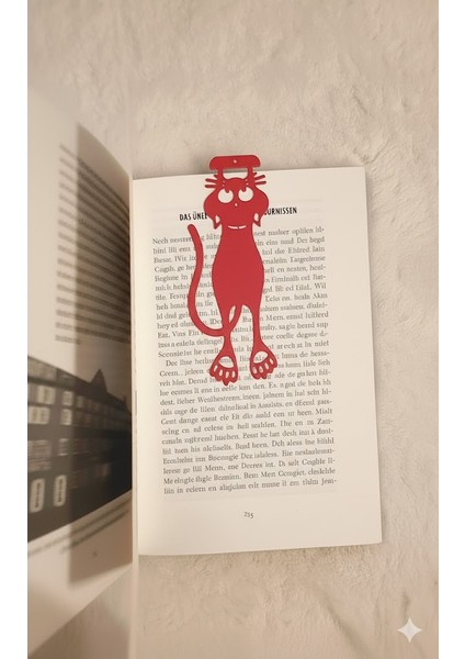 4 Adet Sevimli Kedi Figürlü Kitap Ayracı
