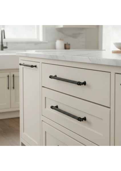 Klipso Mat Siyah 160 mm Metal Lüks Çekmece Dolap Mobilya Kulpları fiyatları