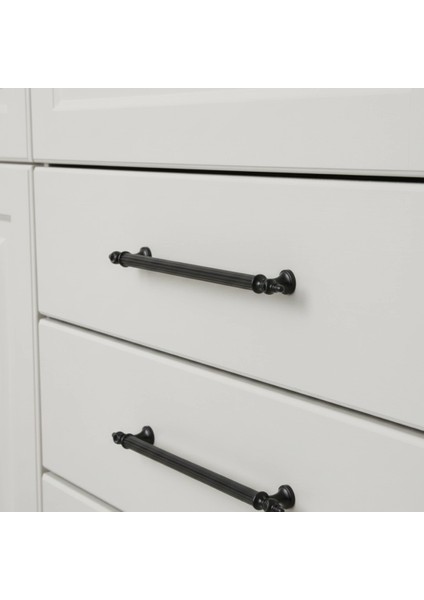 Klipso Mat Siyah 160 mm Metal Lüks Çekmece Dolap Mobilya Kulpları modelleri