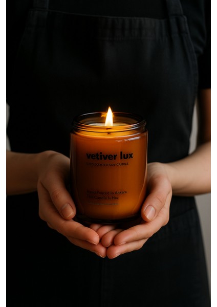 : Vetiver Lux : Amber Cam Kavanozda : Kokulu Soya Mum (Narenciye, Greyfurt, Sandal Ağacı, Musk) modelleri