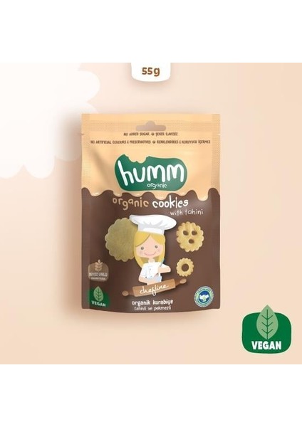 Humm Organik Tahinli ve Pekmezli Vegan Kurabiye 55 gr