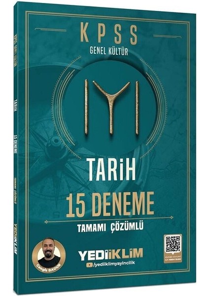 Yediiklim 2026 Kpss Tarih Kayı 15 Deneme Çözümlü - Cengiz Badur Yediiklim Yayınları