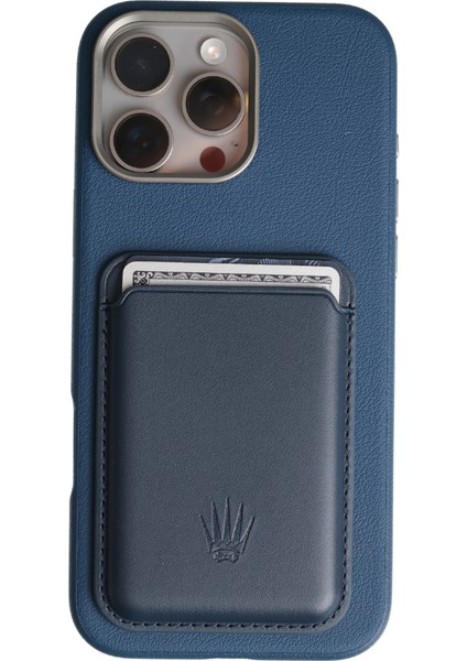 Nxy Iphone 16 Pro Max Mavi Magsafe Özellikli Kılıf+Kartlık