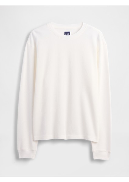 Erkek Beyaz Waffle Crew T-Shirt fiyatları