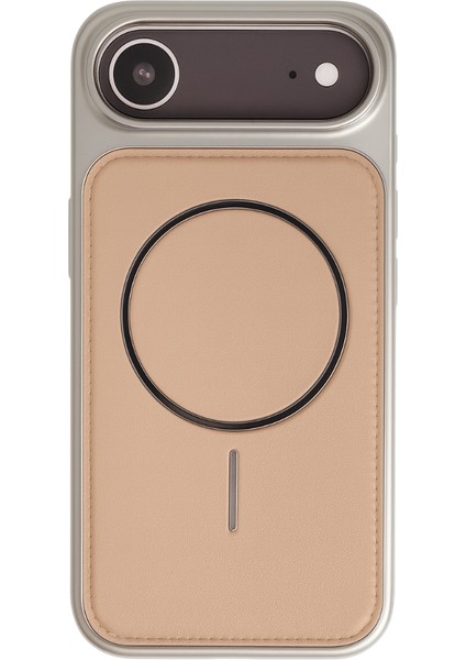 Neomag Case Iphone 17 Air Krem Manyetik Özellikli Deri Kılıf
