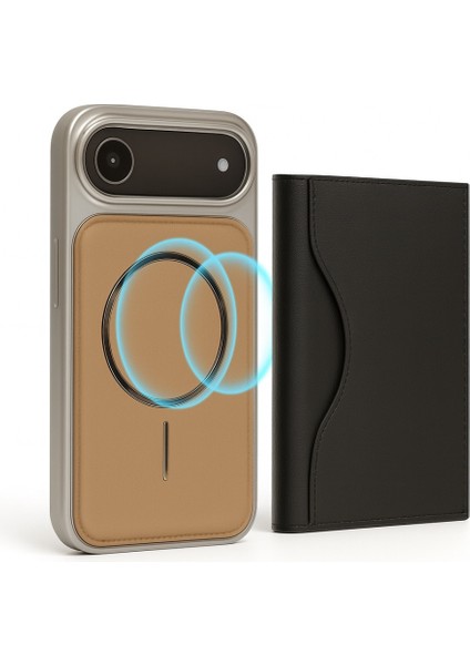 Neomag Case Iphone 17 Air Krem Manyetik Özellikli Deri Kılıf modelleri