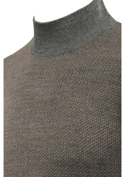 Erkek Yarım Balıkçı Kazak Çelik Örgü Regular Kalıp 5206B BGL-ST04853 fırsatları