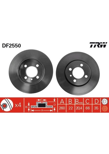 FREN DISKI ON BMW E30 34111160915 34116752352
