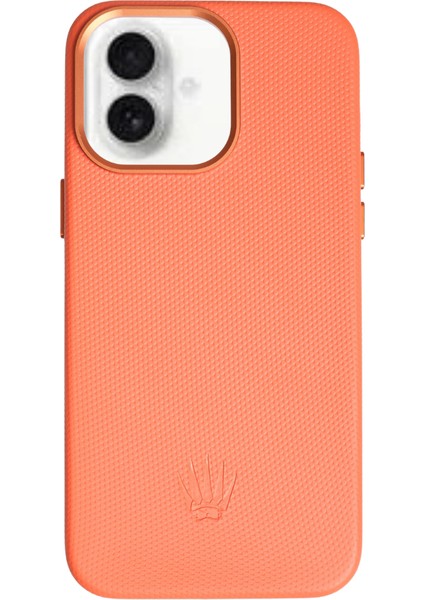 Liora Iphone 17 Turuncu Magsafe Özellikli Deri Kılıf