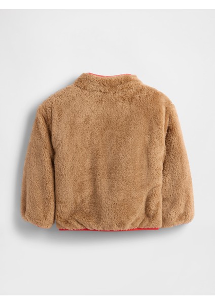 Erkek Bebek Kahverengi Lightweight Sherpa Reversible Ceket fiyatları