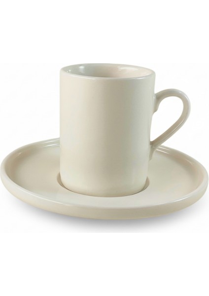 Lucy 6 Kişilik Sade 12 Parça Porselen Kahve Fincan Takımı fırsatları