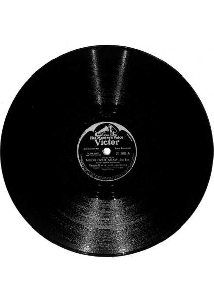 Vaughn Monroe And His Orchestra (1945,CANADA, Jazz) – Moon Over Miami Racing With The Moon Taş Plak (108.5) PLK18374