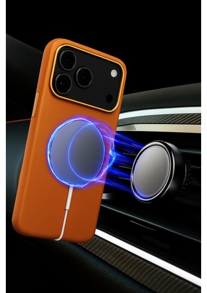 Monocase Iphone 17 Pro Turuncu Magsafe Özellikli Deri Kılıf fiyatları