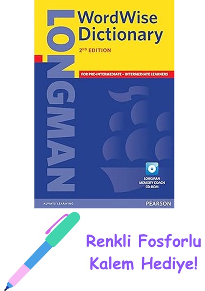 Longman Wordwıse Dıctıonary Wıth CD Rom + Fosforlu Kalem Hediye