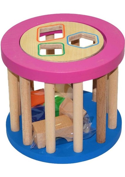 Playwood Eğitici Ahşap Silindir Bultak