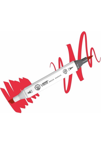 Graph Master Brush Marker R119 Hot Coral