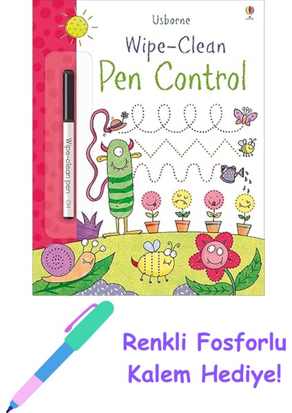 Wipe-Clean Pen Control: 1 + Fosforlu Kalem Hediye