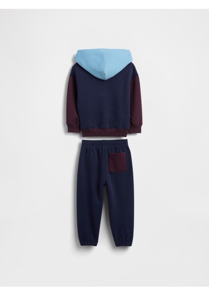 Erkek Bebek Lacivert Brannan Bear Detaylı Vintagesoft Colorblock Sweatshirt Set fiyatları