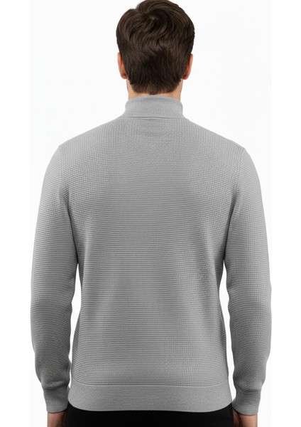 Erkek Yarım Balıkçı Kazak Triko Klasik Kalıp 5240B BGL-ST04856 modelleri