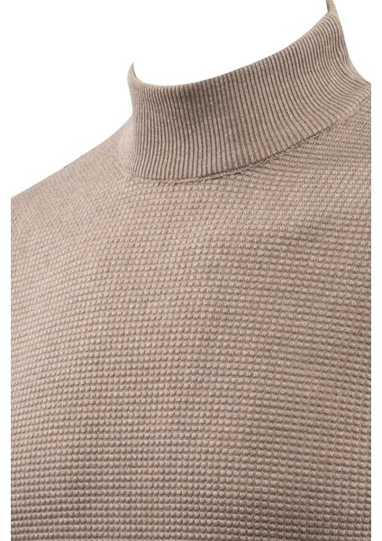 Erkek Yarım Balıkçı Kazak Triko Klasik Kalıp 5240B BGL-ST04856 fırsatları