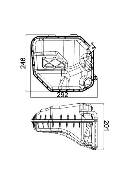 GENLEŞME KAVANOZU VW TOUAREG 2002-2010 -Q7 2006-2015 RADYATÖR EK SU DEPOSU 7L0121407C 7L0121407E 7L0121407F