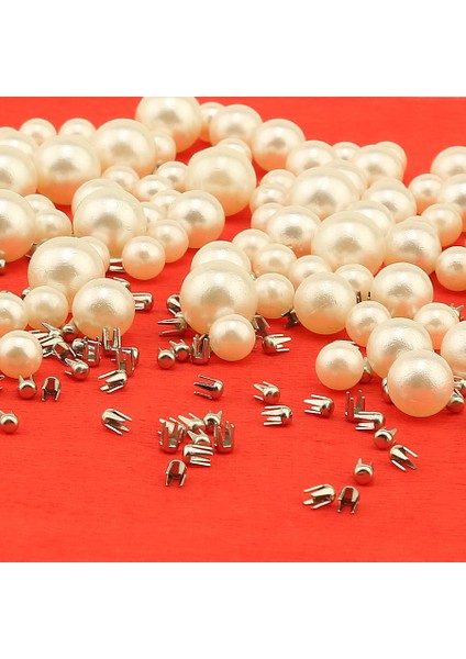 8 mm Deliksiz Çakma Inci Krem 100 Adet Çivisi ile Birlikte fiyatları