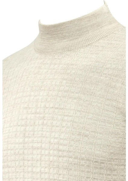 Erkek Yarım Balıkçı Kazak Çelik Örgü Regular Kalıp 5204B BGL-ST04855 modelleri