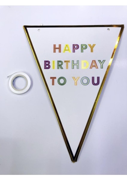 Happy Birthday To You Flama Bayrak Süs fiyatları