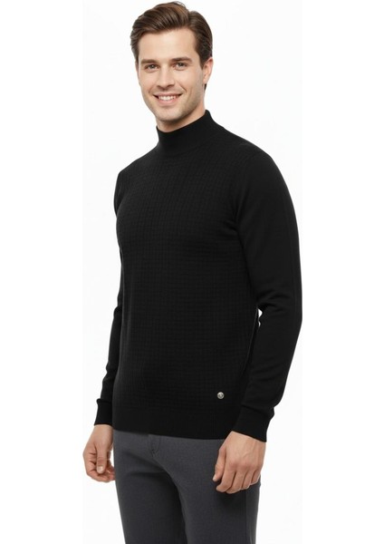 Erkek Yarım Balıkçı Kazak Çelik Örgü Regular Kalıp 5204B BGL-ST04855 fiyatları