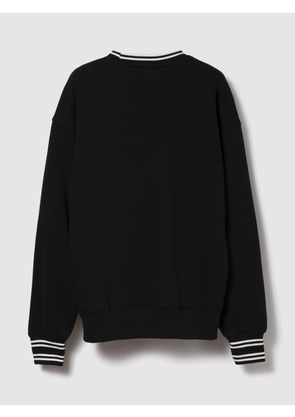 Kadın Siyah Vintagesoft Oversized Gap Logo Sweatshirt fiyatları