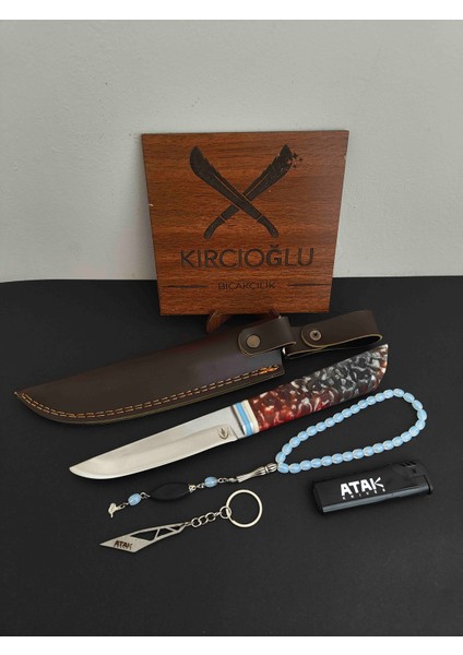 Özel Kılıflı 4'lü Set Epoksi Kabze Pukko Model Bıçak fiyatları