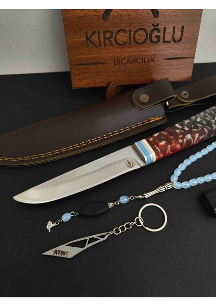 Özel Kılıflı 4'lü Set Epoksi Kabze Pukko Model Bıçak modelleri