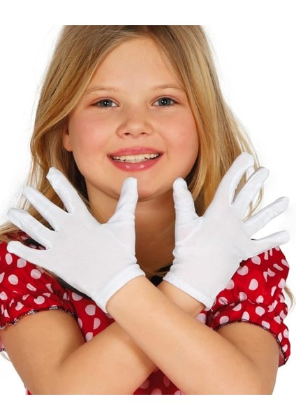 Beyaz Renk Likralı 23 Nisan 29 Ekim 19 Nessiworldıs Gösteri Bando Eldiveni 10 Çift ( 20 Adet )
